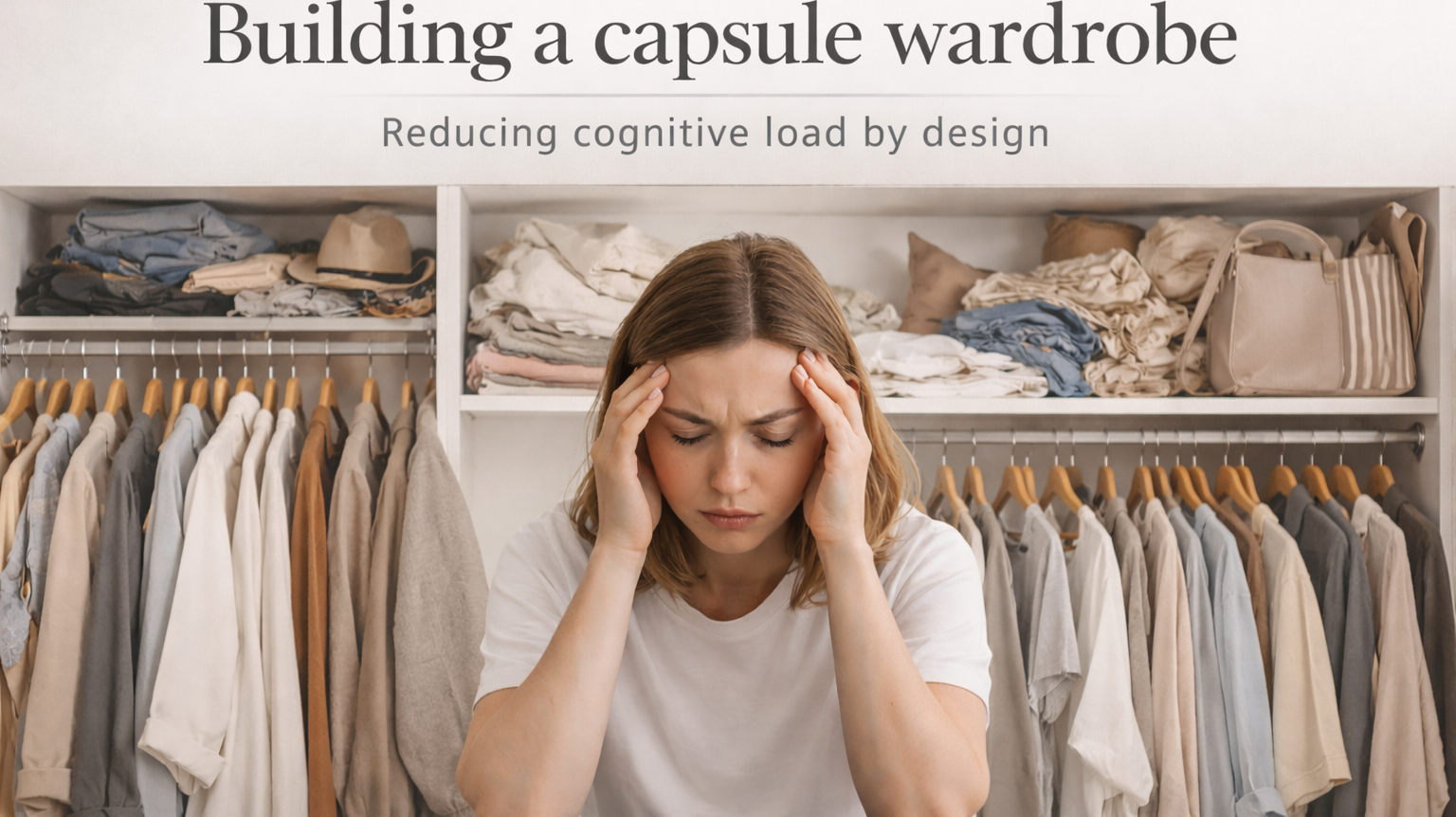 Building a capsule wardrobe: reducing cognitive load by design