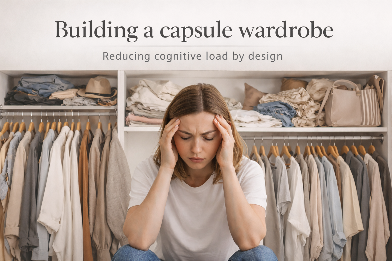 Building a capsule wardrobe: reducing cognitive load by design
