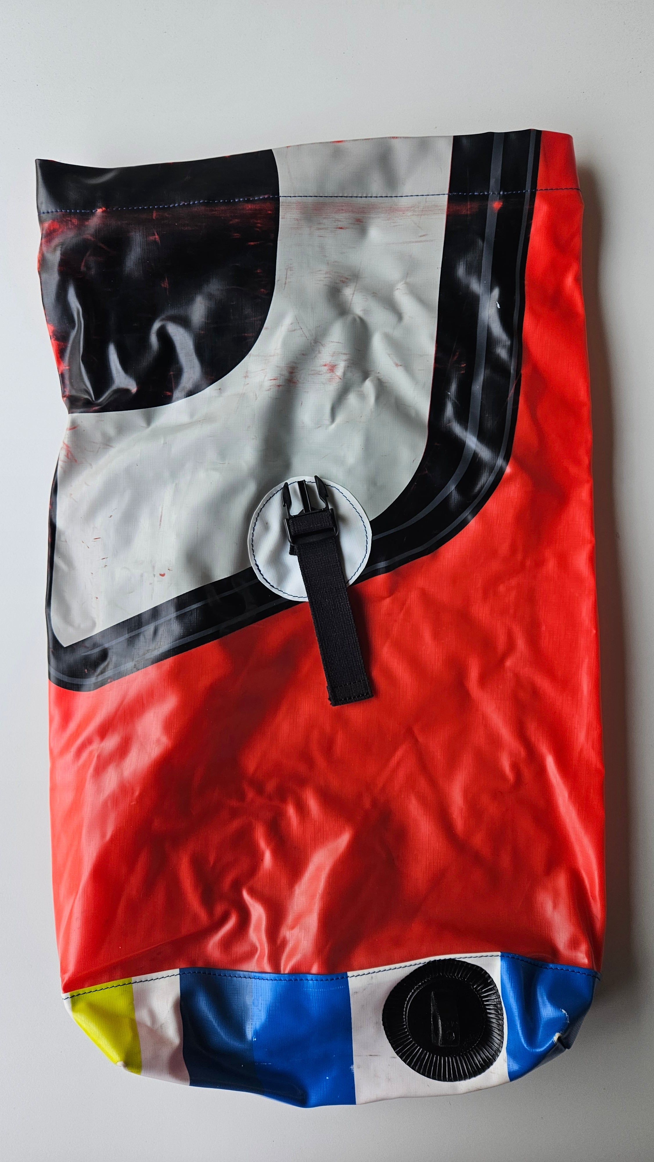 Colorful bag with a white background