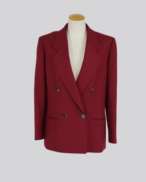 Maßgeschneiderter Blazer - Burberry (Secondhand, Burgunderrot)