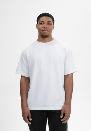 Boxy Heavyweight T-Shirt (Bhajan) – Mela (Weiß)