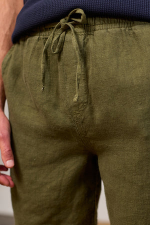 Lässige Leinenhose – TwoThirds (Oliv)