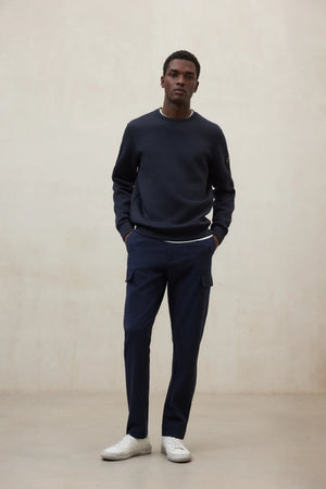 Komfort-Faltenhose (GENI) – ECOALF (Marine)