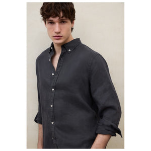 Linen Shirt (MALIBU) – Ecoalf (Anthracite)